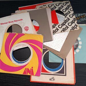 25 Various Vintage 45rpm Record Sleeves - 1950's - ?